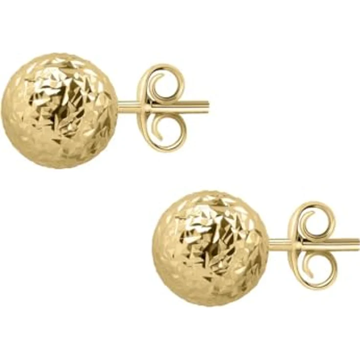 CHRIST Damen-Ohrstecker 585er Gelbgold, 1 cm x 1 cm, elegantes Design in Geschenkverpackung – Bild 3