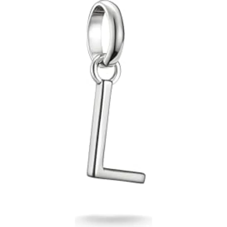 Thomas Sabo Charm Club Connect Charm-Anhänger, Buchstabe L aus recyceltem 925 Silber mit filigraner Öse, vielseitig tragbar – Bild 1