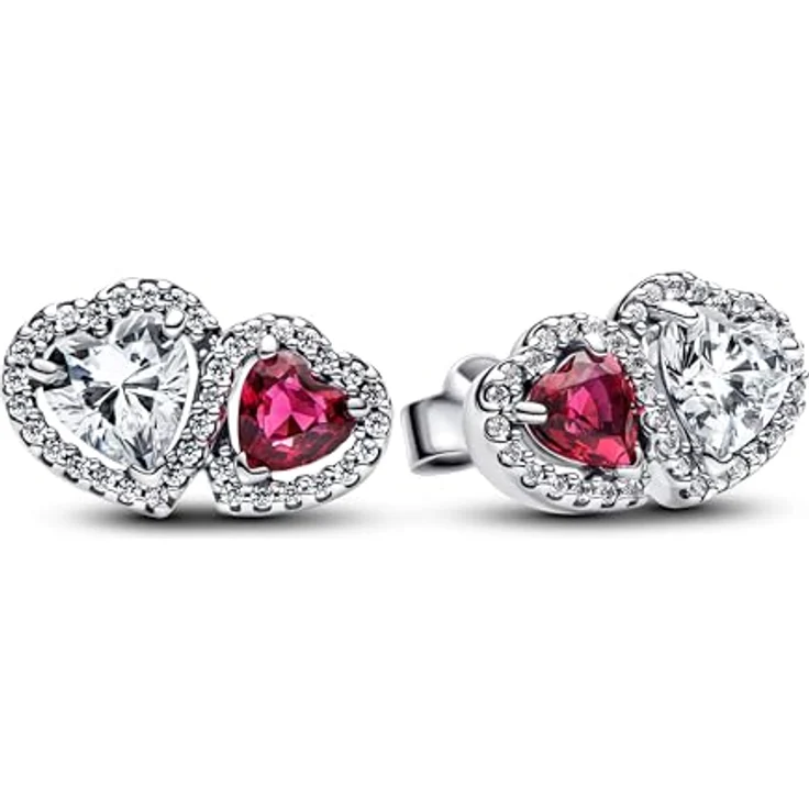 Pandora Ohrstecker Classic Stone 293633C01, elegante Ohrstecker mit geschliffenem Stein – Bild 1