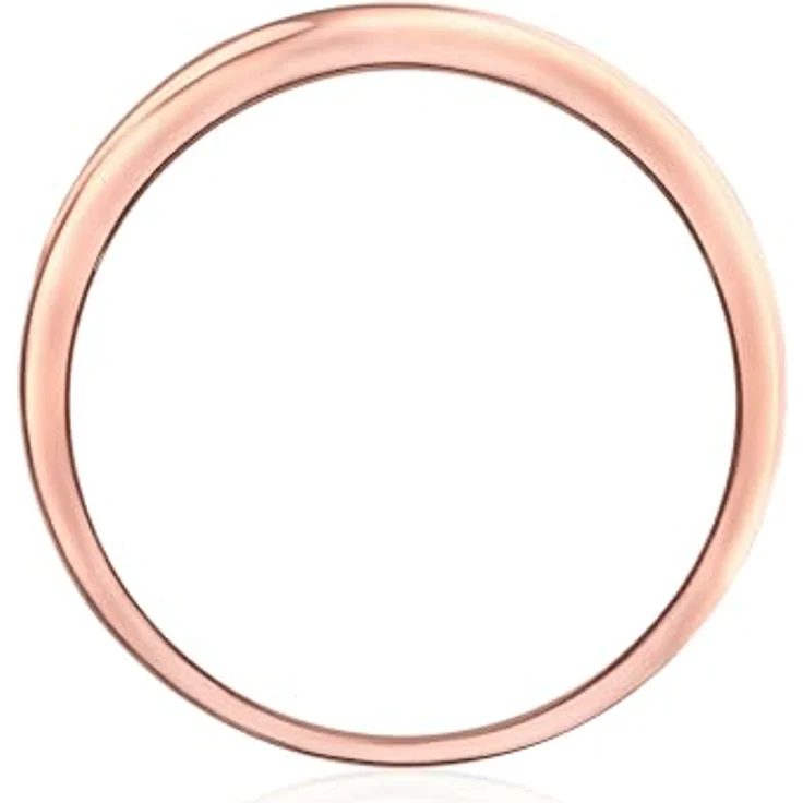 Trilani Damen-Wickelring, Sterling Silber rosévergoldet, Zirkonia weiß im Brillantschliff, 7,5 mm, Trauring, Schmuckbox – Bild 3