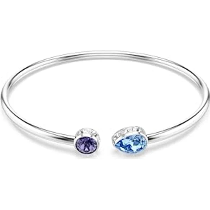 Swarovski Armreif Chroma, mehrfarbig, rhodiniert, 16,7 cm Länge, gemischter Schnitt – Bild 1