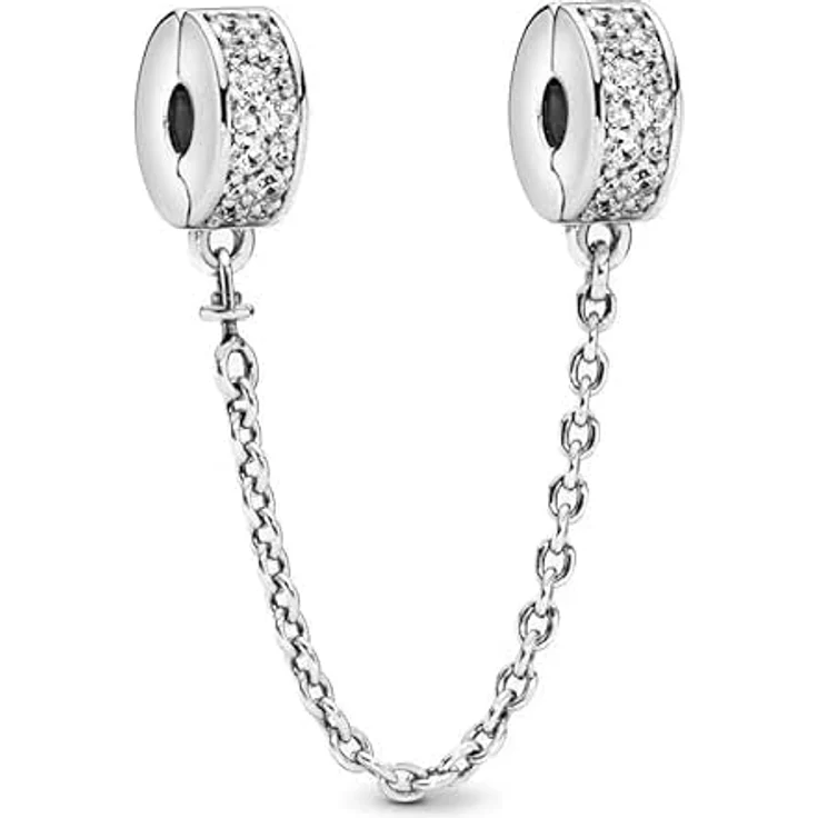 WEIMU Charms Stopper 925 Sterling Silber, Bead Charm Anhänger Spacer für Armband, hypoallergen, Farbe Weiß 5 – Bild 1
