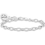 THOMAS SABO Charm-Armband THOMAS SABO x HARIBO, Gliederkettenarmband mit Goldbären-Logo-Ring