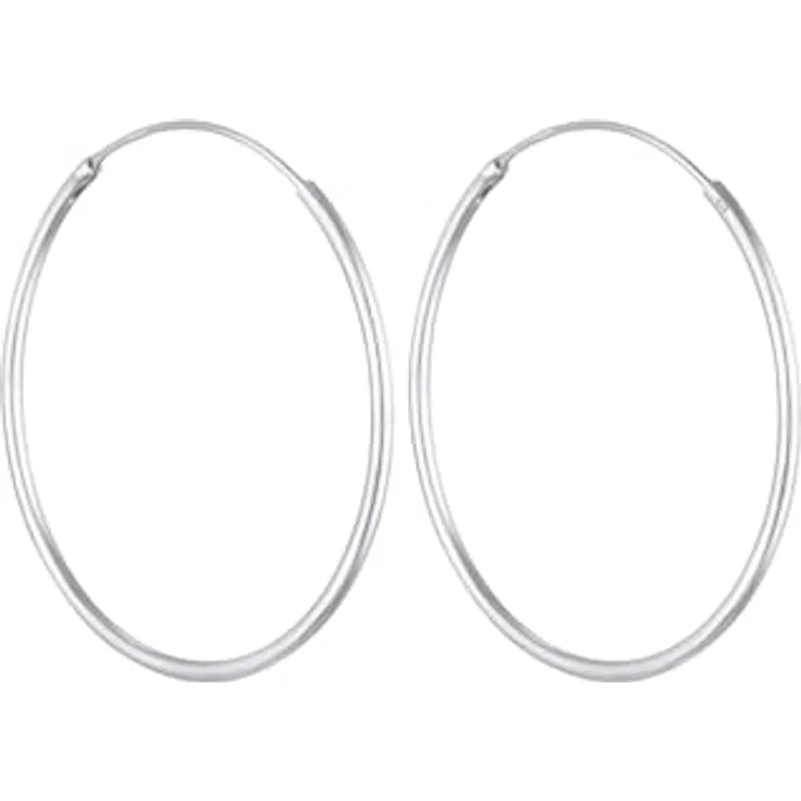 Elli Ohrringe Damen Creolen Basic Klassisch, 925 Sterling Silber, handgefertigt und anlaufgeschützt – Bild 4