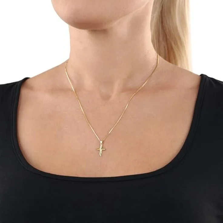 Amor Kreuzanhänger, hochwertiges Design für Layering-Look, Made in Germany – Bild 3