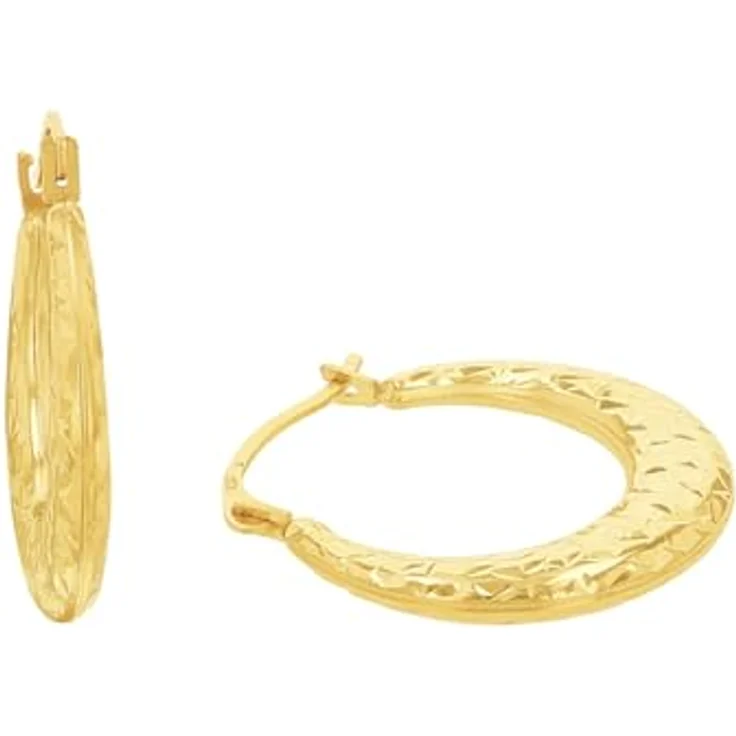 Amor Creolen Damen Ohrschmuck, 1,9 cm, aus 375er Gold mit Bügelverschluss, in Schmuck Geschenk Box – Bild 1
