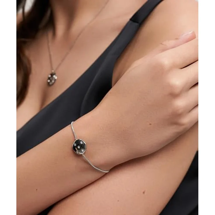 Tamaris Damen Armband TJ-0651-B-23, Edelstahl in Silber mit Zirkoniasteinen und Zugbandverschluss, 22 cm – Bild 3