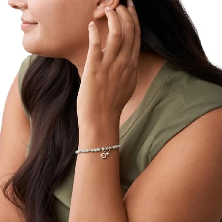 Fossil Armband JA6934791, Edelstahlarmband mit Glassteinen, Länge ca. 16,5 cm – Bild 2