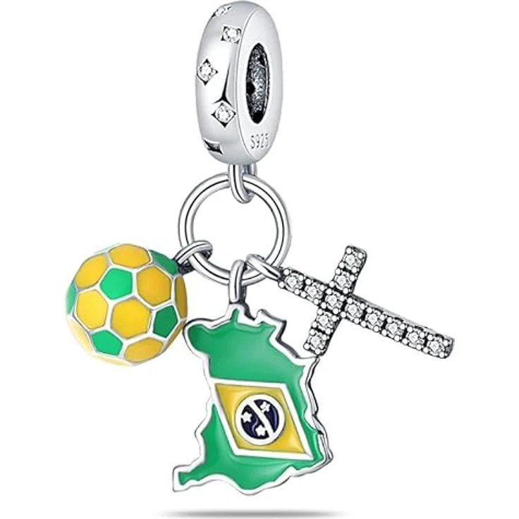 TINSLO Charm Anhänger Damen 925 Sterling Silber, Zirkonia, kompatibel mit Pandora Armband und Halskette für Frauen und Mädchen – Bild 1