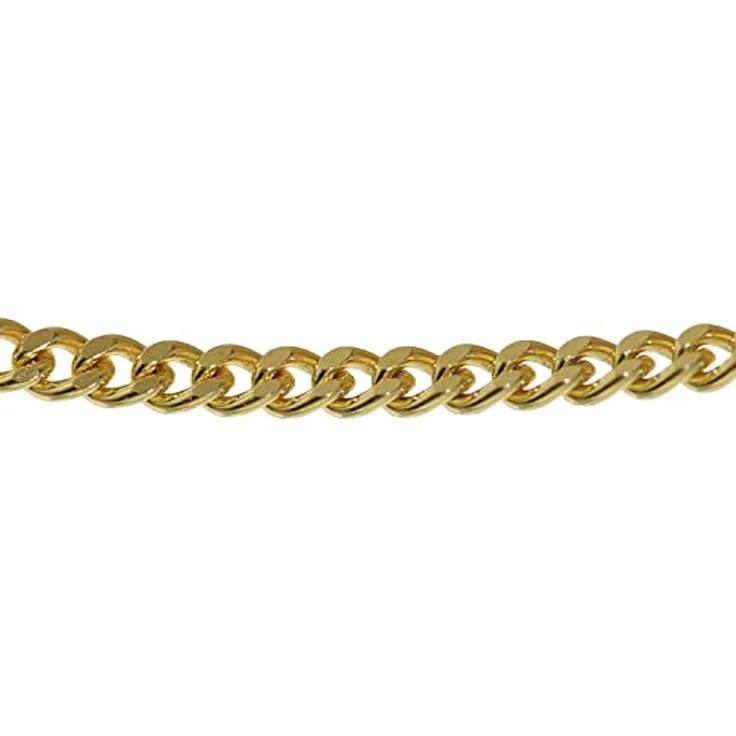 trendor Halskette 585 Gold / 14 Karat Panzerkette, 1,4 mm, 40 cm, mit Federring-Verschluss – Bild 2