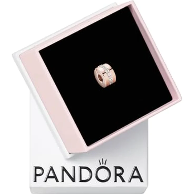 Pandora Charm Timeless Funkelndes Zwischenelement 781972CZ, eleganter Charm-Anhänger mit funkelnden Elementen – Bild 1