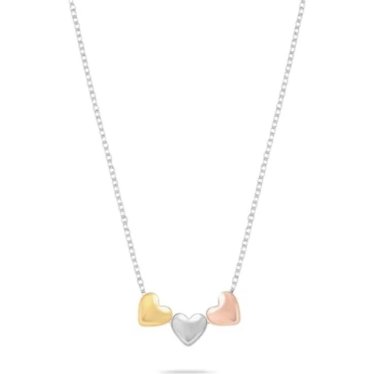 s.Oliver Necklace - Elegante Ankerkette aus poliertem Edelstahl - Silber - 40 cm - wasserfest & hautfreundlich