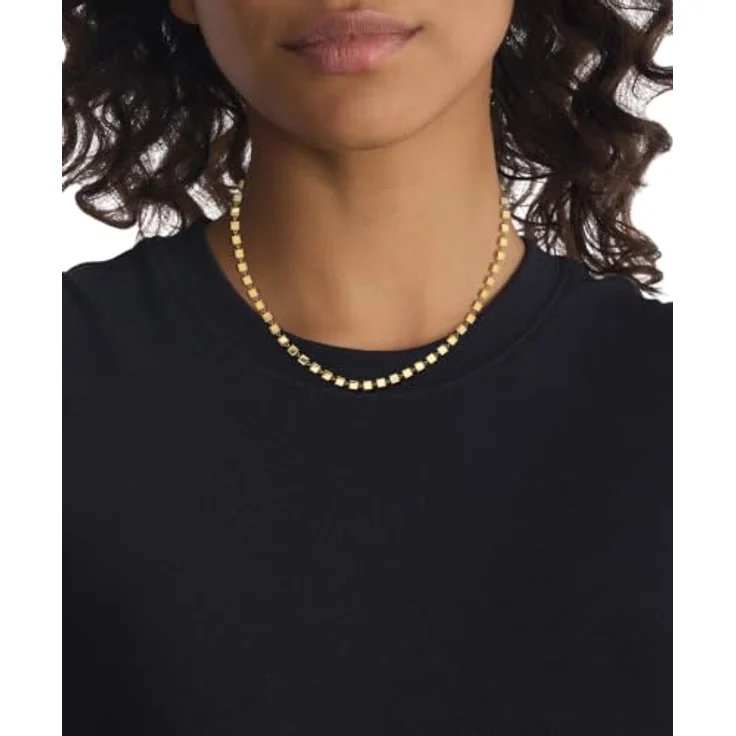 Calvin Klein Damen-Halskette, verstellbar in Goldoptik mit eleganter geometrischer Form – Bild 3