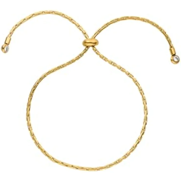 Purelei Shooting Star Armband – Verstellbares Armband aus 18K vergoldetem Edelstahl mit Zirkoniasteinen, Länge bis 28 cm (Gold)