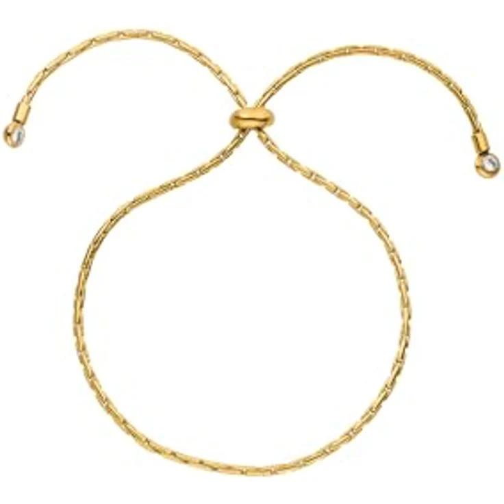 Purelei Shooting Star Armband – Verstellbares Armband aus 18K vergoldetem Edelstahl mit Zirkoniasteinen, Länge bis 28 cm (Gold)
