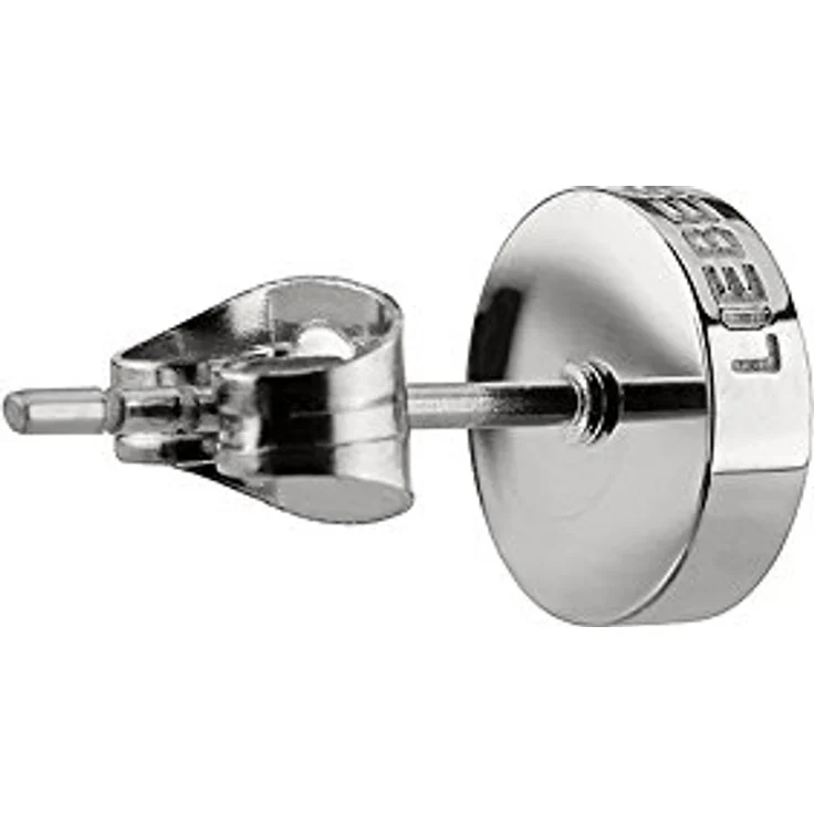 Liebeskind Berlin Ohrstecker, Edelstahl glänzend mit keeploving Gravur, 7 mm, Steckverschluss – Bild 2