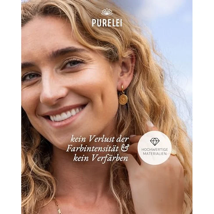 Purelei Waina Ohrringe (Gold) – Wasserfeste Damenohrringe aus langlebigem Edelstahl – Eleganter Modeschmuck für individuelle Looks – Bild 5