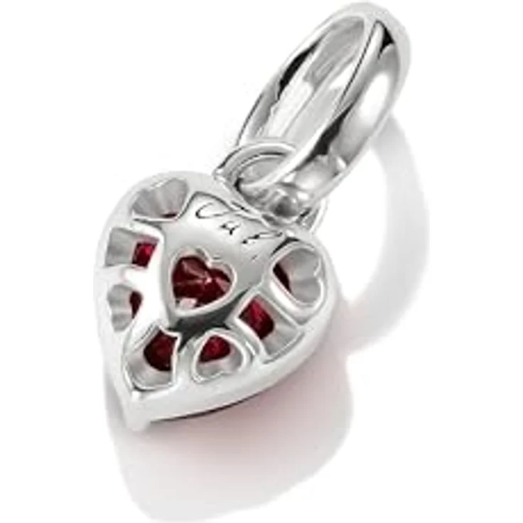 THOMAS SABO Connect Charm Pendant Birthstone Collection, 925 Sterling Silber mit Geburtsstein für Juli und Monat Gravur – Bild 3