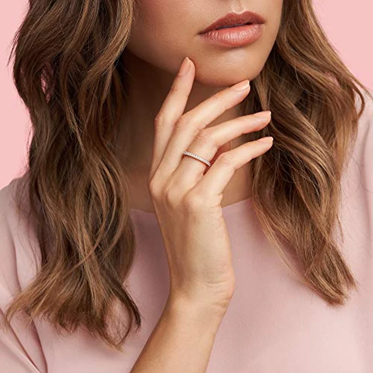 Pandora 180963CZ Ring für Damen, Unendliche Herzen, roségold plattiert mit Zirkonia, Breite 2,25 mm – Bild 4