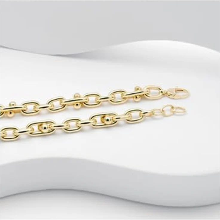 CHRIST Armband 88807081, chunky Gliederkette aus 585er Gelbgold mit Karabinerverschluss und Verlängerungskettchen – Bild 2