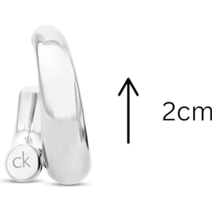 Calvin Klein CK SPIRAL Damen Ohrringe aus Edelstahl, moderne Eleganz mit poliertem Finish, 2 cm hoch, Schmetterlingsverschluss – Bild 2