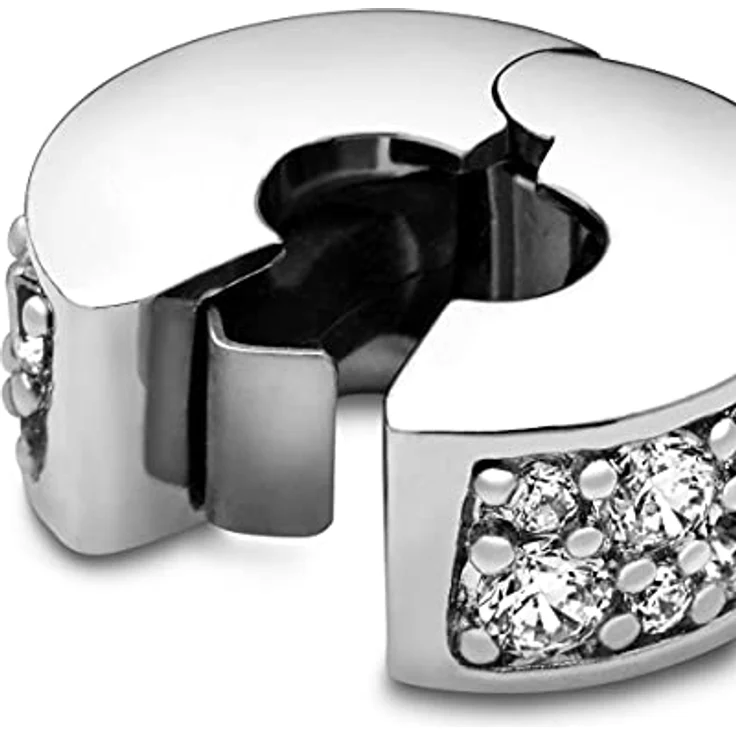 PANDORA Charm Pavé-Glanz Clip 791817CZ, 925 Sterling Silber mit 28 klaren Cubic Zirkoniasteinen, Silber – Bild 4