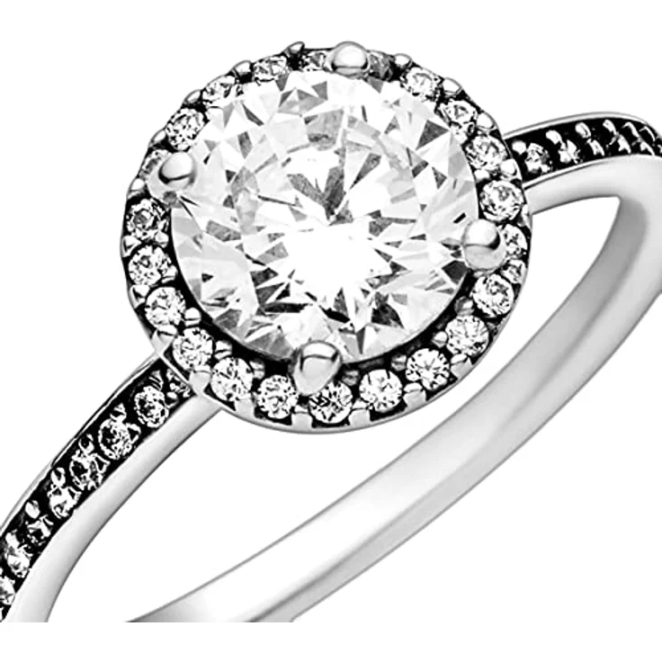 PANDORA Damen-Ring 925 Sterling Silber, Ringgröße 56 mit Cubic Zirkonia, poliert, silber – Bild 5
