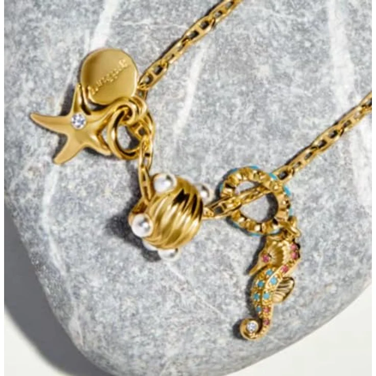 Anduonie Charms Gold Stopper Charms Anhänger Silber 925, Roter Beads Charm für europäische Armbänder und Halsketten, handgefertigt mit luxuriösem Design – Bild 3