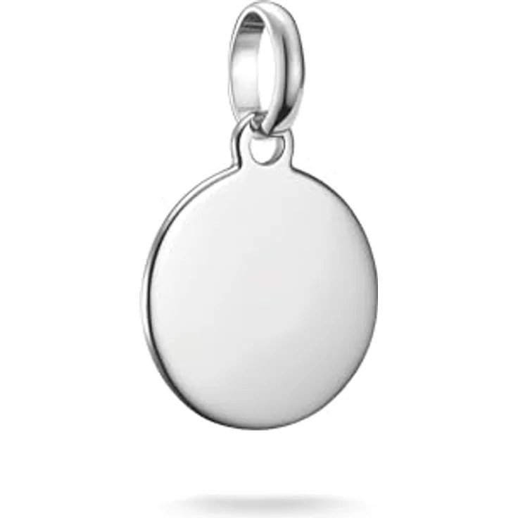 Thomas Sabo Charm Club Connect Charm-Anhänger Coin, aus recyceltem 925 Silber mit filigraner Öse, flexibel kombinierbar – Bild 1