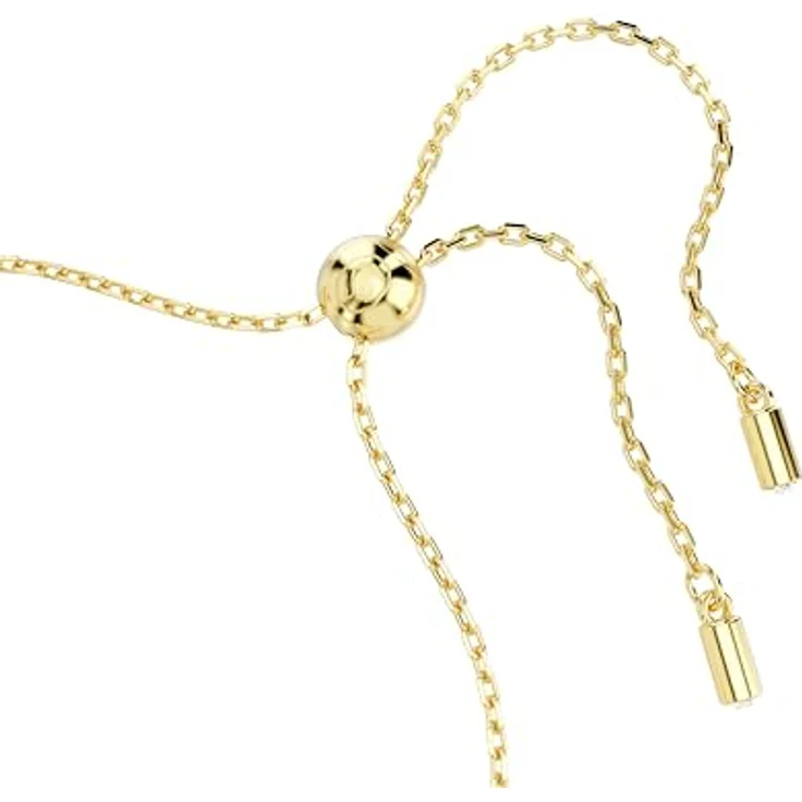 Swarovski Symbolica Armband, Blaues, Vergoldetes Bettelarmband mit Kristallperle, Glücksklee, „Evil Eye“ und Hufeisen – Bild 3