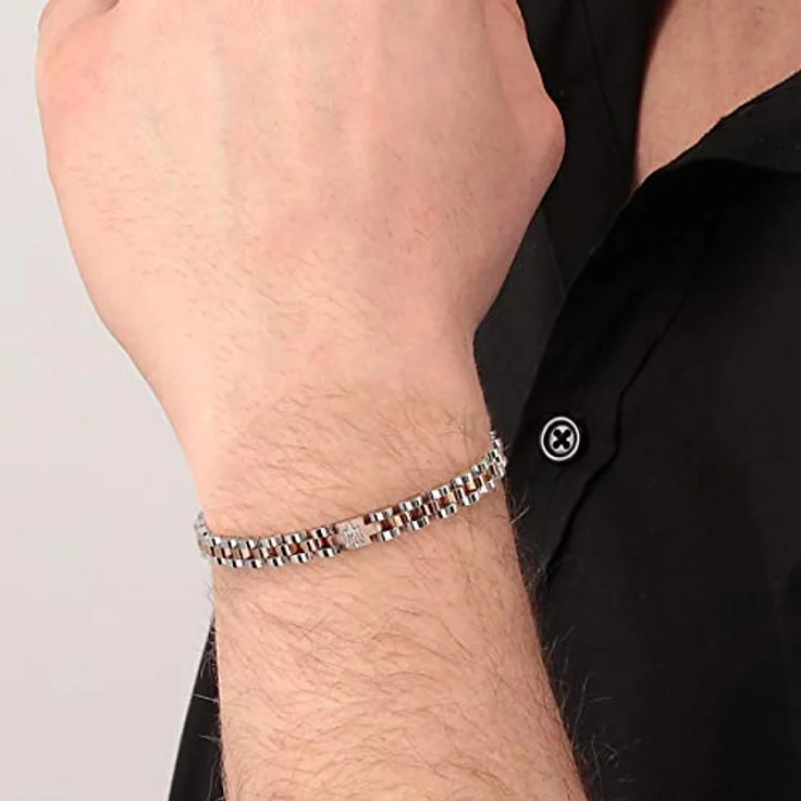Maserati Herrenarmband J Kollektion aus Edelstahl, 210mm Länge, JM219AQH16 – Bild 5