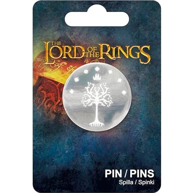 ABYstyle - Der Herr der Ringe Anstecknadel Baum, weiß, hochwertiges Metall, Silber, 3 cm x 2,6 cm, offizielles Lizenzprodukt – Bild 3