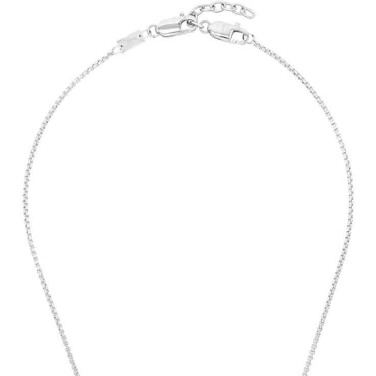 s.Oliver Herren Kette mit Kreuz-Anhänger, Edelstahl, 55+5 cm, Silber, in Schmuck Geschenk Box, 2035529 – Bild 3