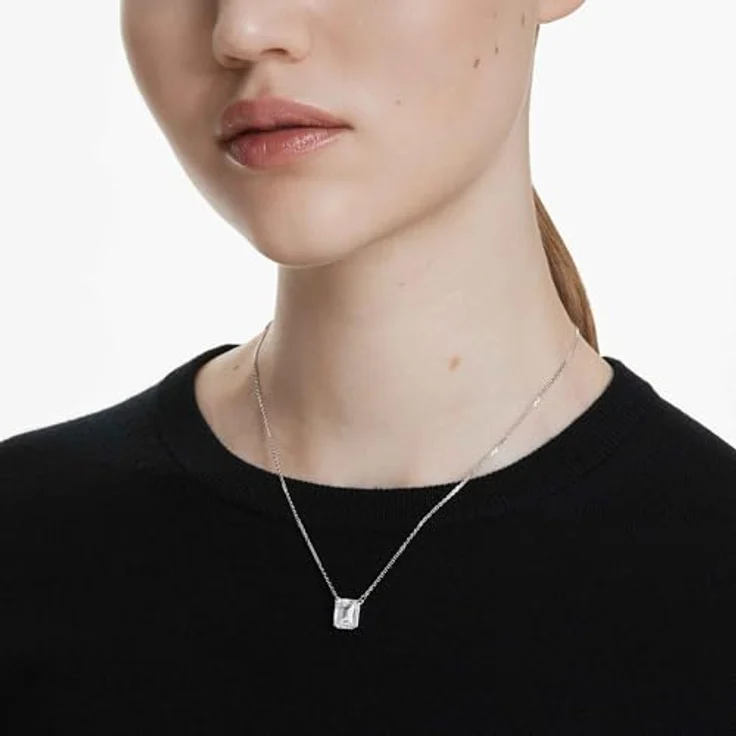 Swarovski Stilla-Anhänger 5693405, rhodiniert mit Zirkonia, 40-47 cm längenverstellbare Kette – Bild 5