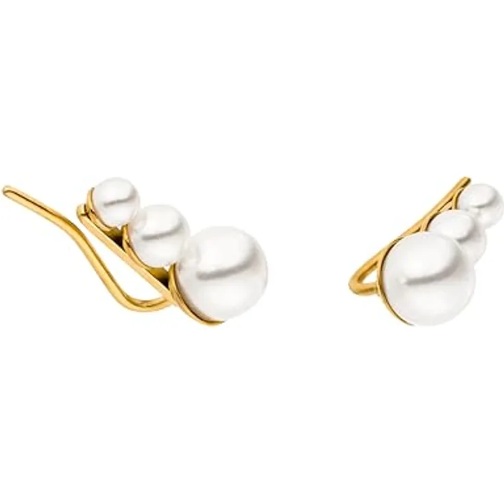 Purelei Finesse Ohrringe (Gold) – Wasserfeste Damenohrringe aus Edelstahl mit eleganten Perlen – Modeschmuck inspiriert von Hawaii