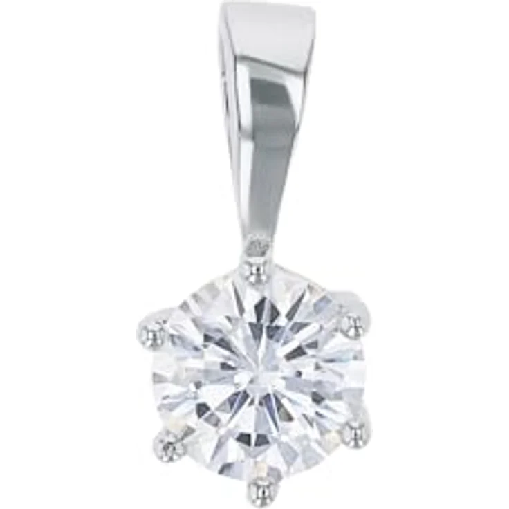 Amor Motivanhänger 925 Sterling Silber, Damen Anhänger mit synthetischem Zirkonia, kommt in Schmuck Geschenk Box – Bild 1