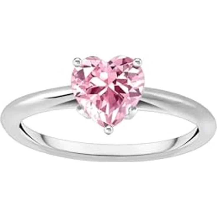 Thomas Sabo Damen-Ring TR2476-051-9, 925 Sterling Silber, Zirkonia, solitär, silberfarben – Bild 1