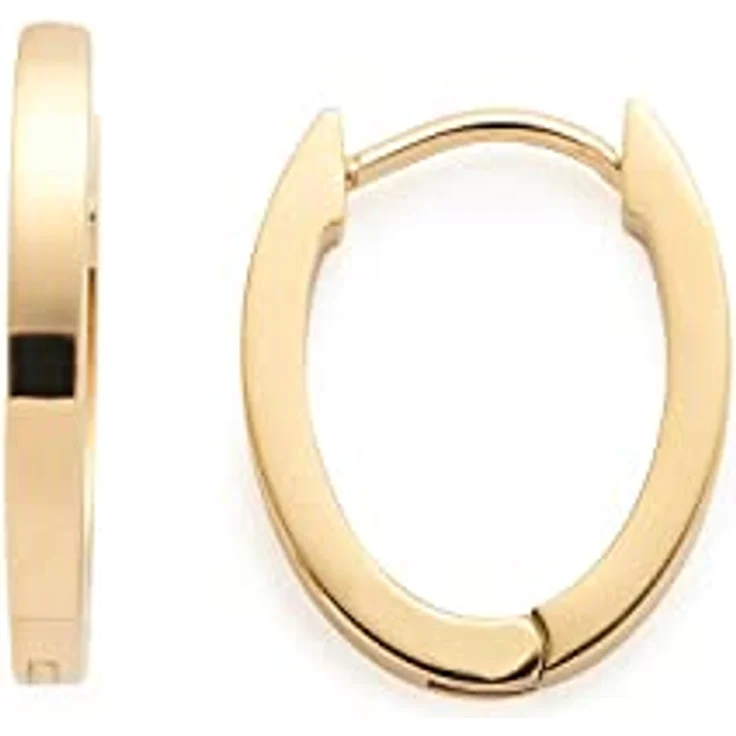 JEWELS BY LEONARDO Damen-Creole 017927, goldfarbene Ionenplattierung, oval, Edelstahl, mit Schmuckbox – Bild 1