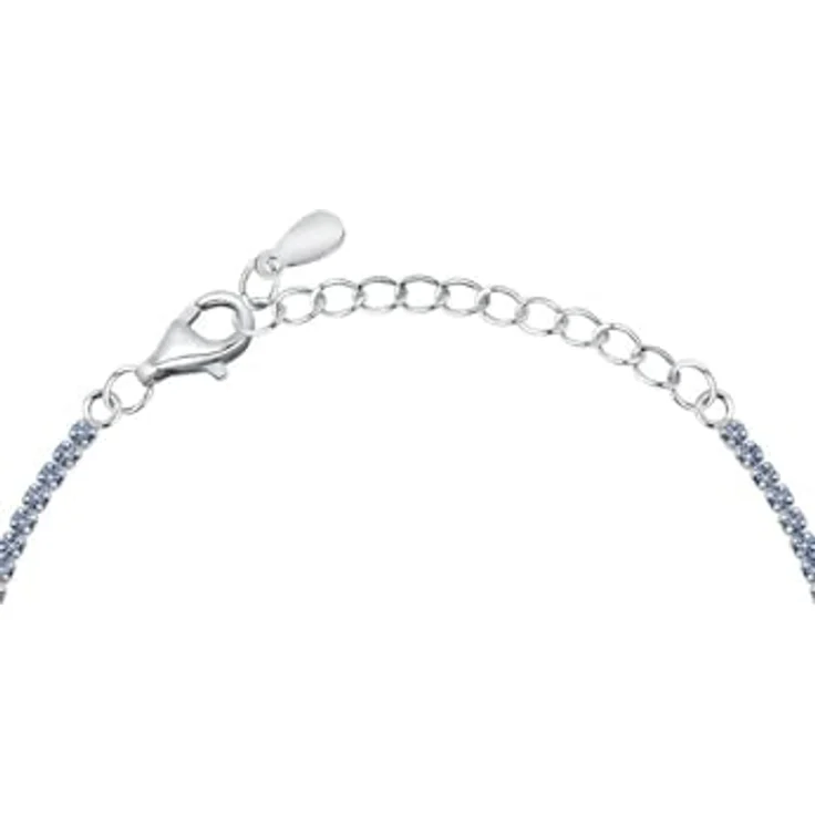 CHRIST Damen-Armband 925er Silber, recycelte Zirkonia, One Size, Blau – Bild 3