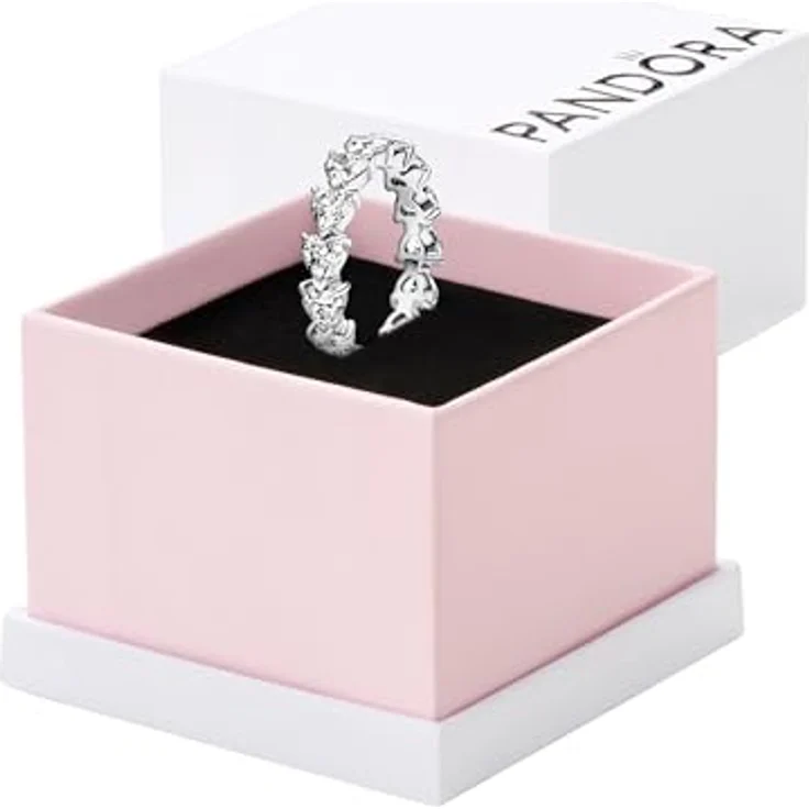 PANDORA Sterling Silver Damenring mit Clear Cubic Zirconia, Größe 50 – Bild 1