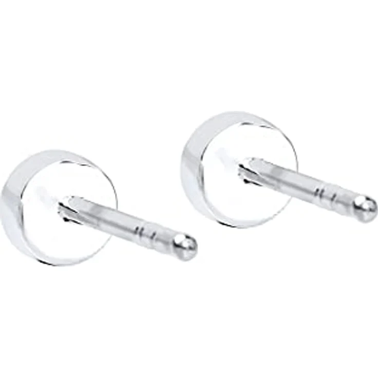 DIAMORE Elli DIAMONDS Ohrringe Damen Ohrstecker mit Diamant (0.02 ct), 925 Sterling Silber, schlichte Hochglanzpolitur, handgefertigt – Bild 4