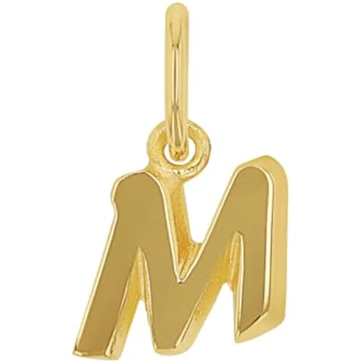 Amor Motivanhänger "M", Unisex Anhänger aus 375 Gold, 1,3 cm, in Geschenkbox