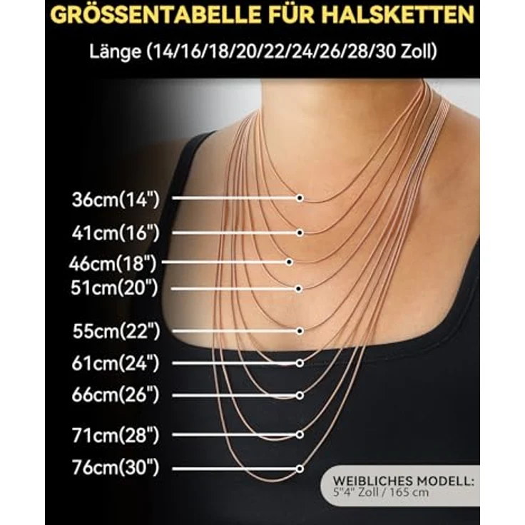 ChainsHouse 61cm Schlangenkette für Damen, Rosegold Edelstahl Halskette 1,2mm mit Verlängerung – stilvoller Halsschmuck ohne Anhänger für Jahrestag – Bild 5