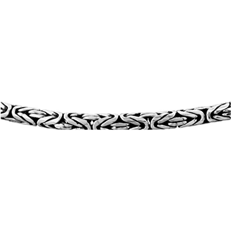 Kuzzoi Herren Königskette, Massiv 925 Silber, glänzende Gliederung mit Karabiner-Verschluss, robustes Design – Bild 3