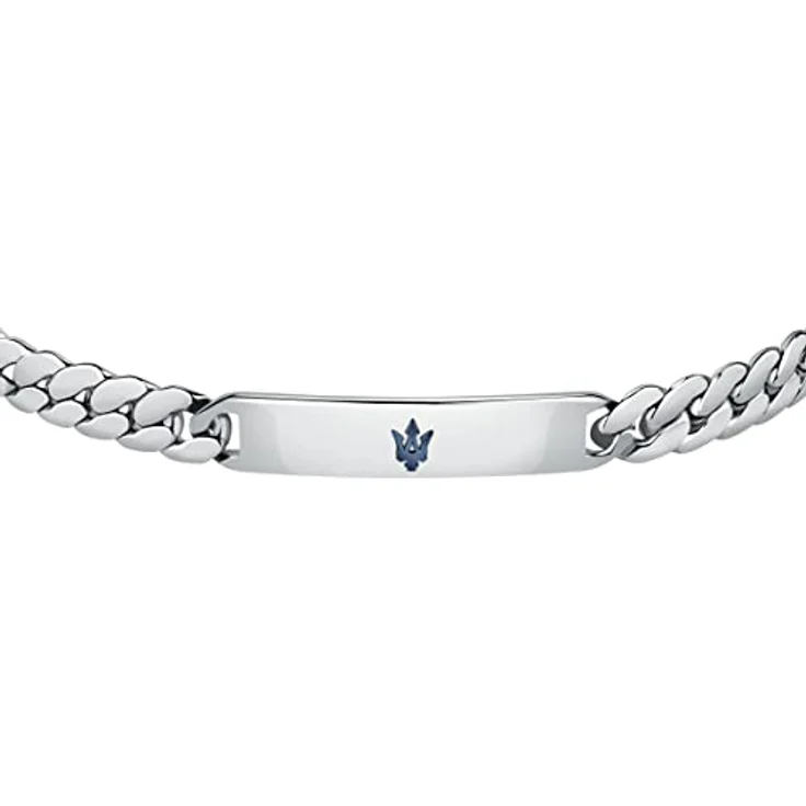 Maserati Jewels Herren Armband, aus blauem IP-Stahl mit Clipverschluss, 22 cm - JM222AVD05 – Bild 2