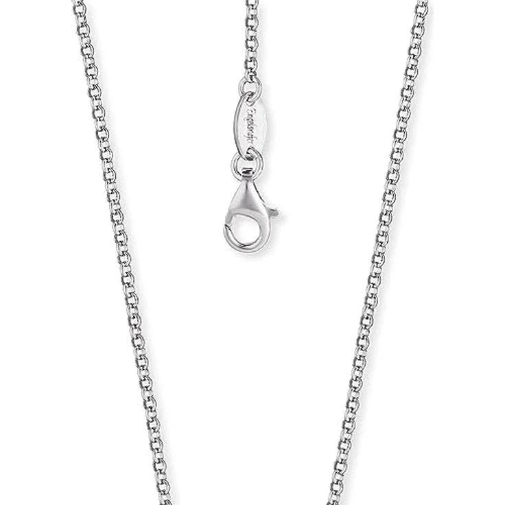 Engelsrufer Damen Halskette Erbskette 925er Sterlingsilber, 2,1 mm, 45 cm, nickelfrei, rhodiniert, Karabinerverschluss – Bild 1