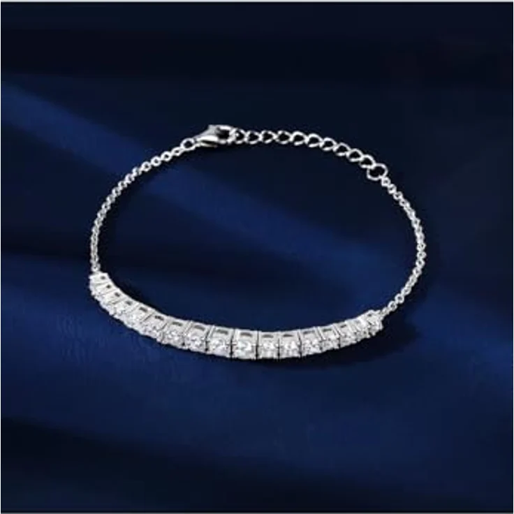 CHRIST Damen-Armband, 925er Silber mit recyceltem Zirkonia, One Size – Bild 5