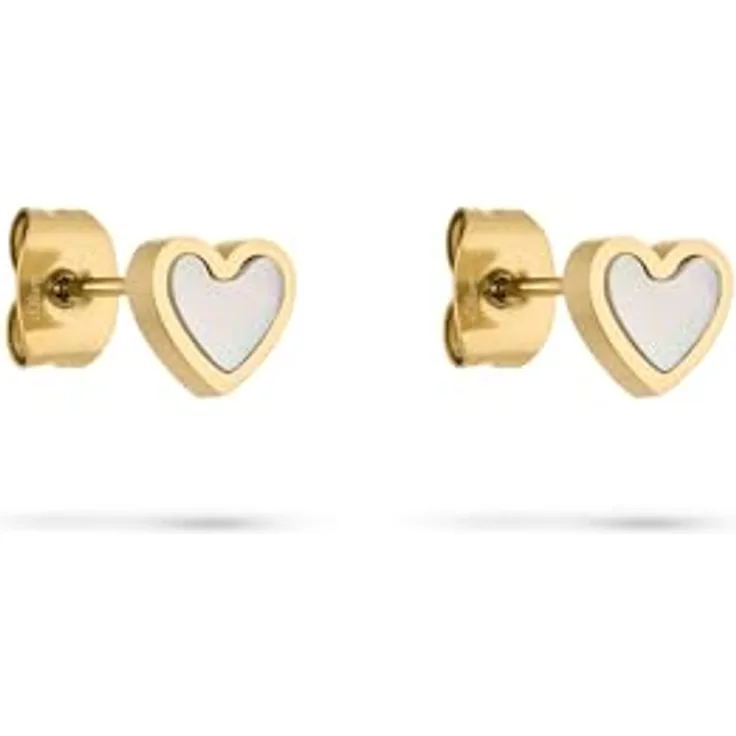 s.Oliver Ohrring - Elegante Ohrstecker aus poliertem Edelstahl, gold - 6 mm, wasserfest & hautfreundlich