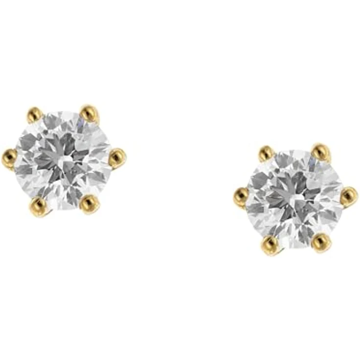 GLIZZ Lab Grown Diamant-Ohrringe 0,5 ct. in Gold 333, Brillant Ohrstecker mit TW Farbe und VSI Reinheit, eleganter Damen-Schmuck, GL8650 – Bild 2