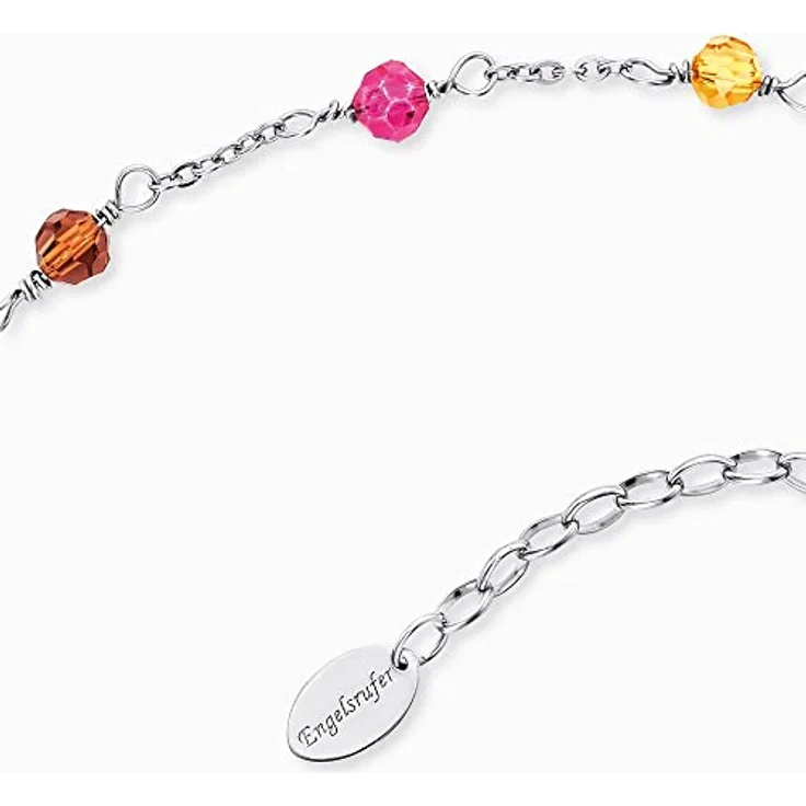 Engelsrufer Fußkette Rainbow, Glasperlen in Multicolor für elegantes Layering – Bild 2